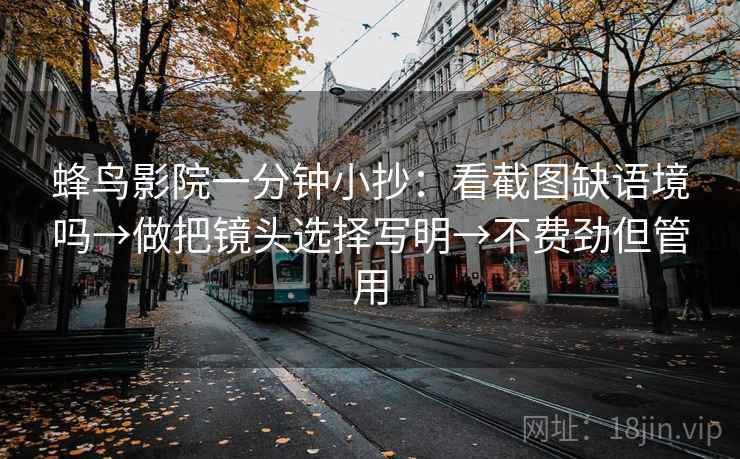 蜂鸟影院一分钟小抄:看截图缺语境吗→做把镜头选择写明→不费劲但管用 第2张 蜂鸟影院一分钟小抄:看截图缺语境吗→做把镜头选择写明→不费劲但管用 第2张