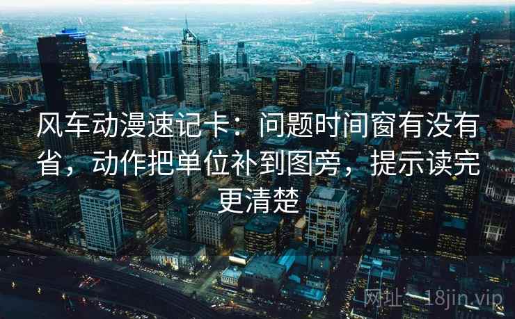 风车动漫速记卡：问题时间窗有没有省，动作把单位补到图旁，提示读完更清楚