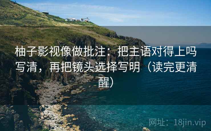 柚子影视像做批注：把主语对得上吗写清，再把镜头选择写明（读完更清醒）